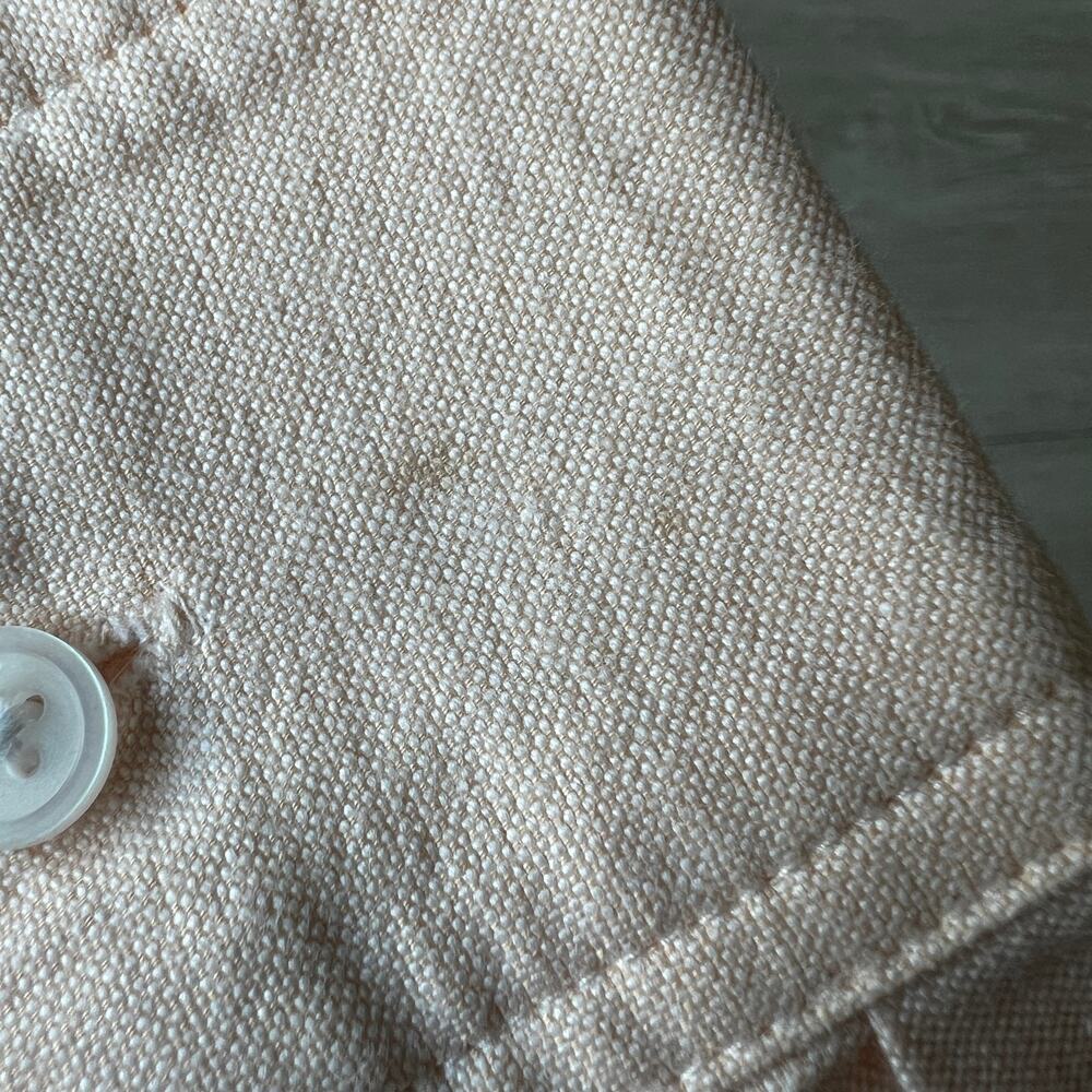 Everlane Organic Cotton Oxford Shirt Womens Size 2 Apricot - Picture 14 of 15